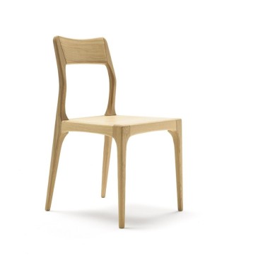 Altacorte Trevlig stol i massivt trä tillverkad i Italien | kasa-store