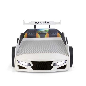 Sport 2.0 car bed by Anka Plastic for children available in red, white and blue