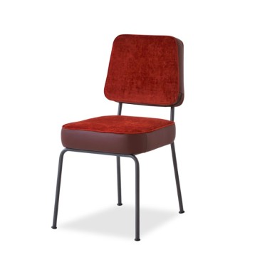 Greta chair by Airnova metal frame covering in various finishes