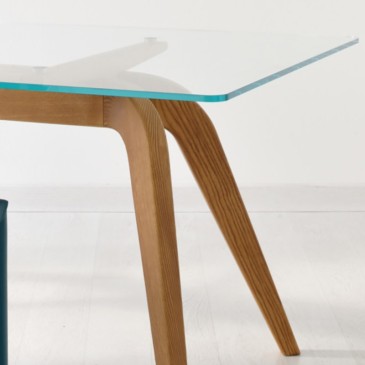 Hout verfijnd en design tafel van Airnova | kasa-store