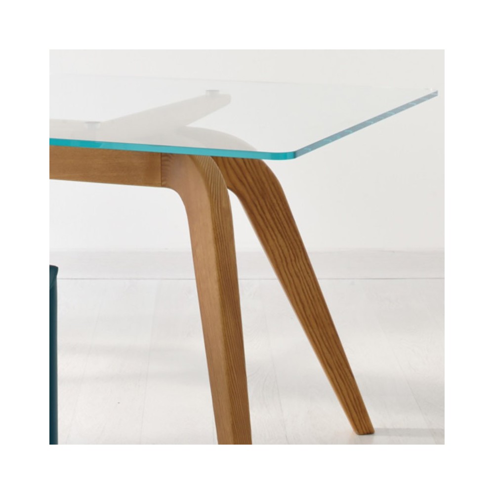 Wood refined and design table by Airnova | kasa-store