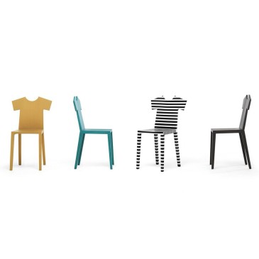 T-Chair by Mogg in the shape of a t-shirt available in various finishes