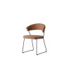 Connubia New York chair with metal frame and fabric upholstery