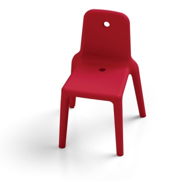 Ensemble de 2 chaises en polyéthylène Lyxo Mellow convenant aussi bien à l'intérieur qu'à l'extérieur