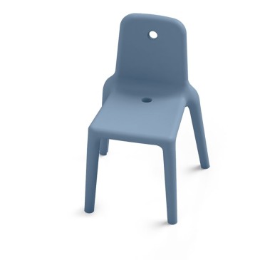 Ensemble de 2 chaises en polyéthylène Lyxo Mellow convenant aussi bien à l'intérieur qu'à l'extérieur