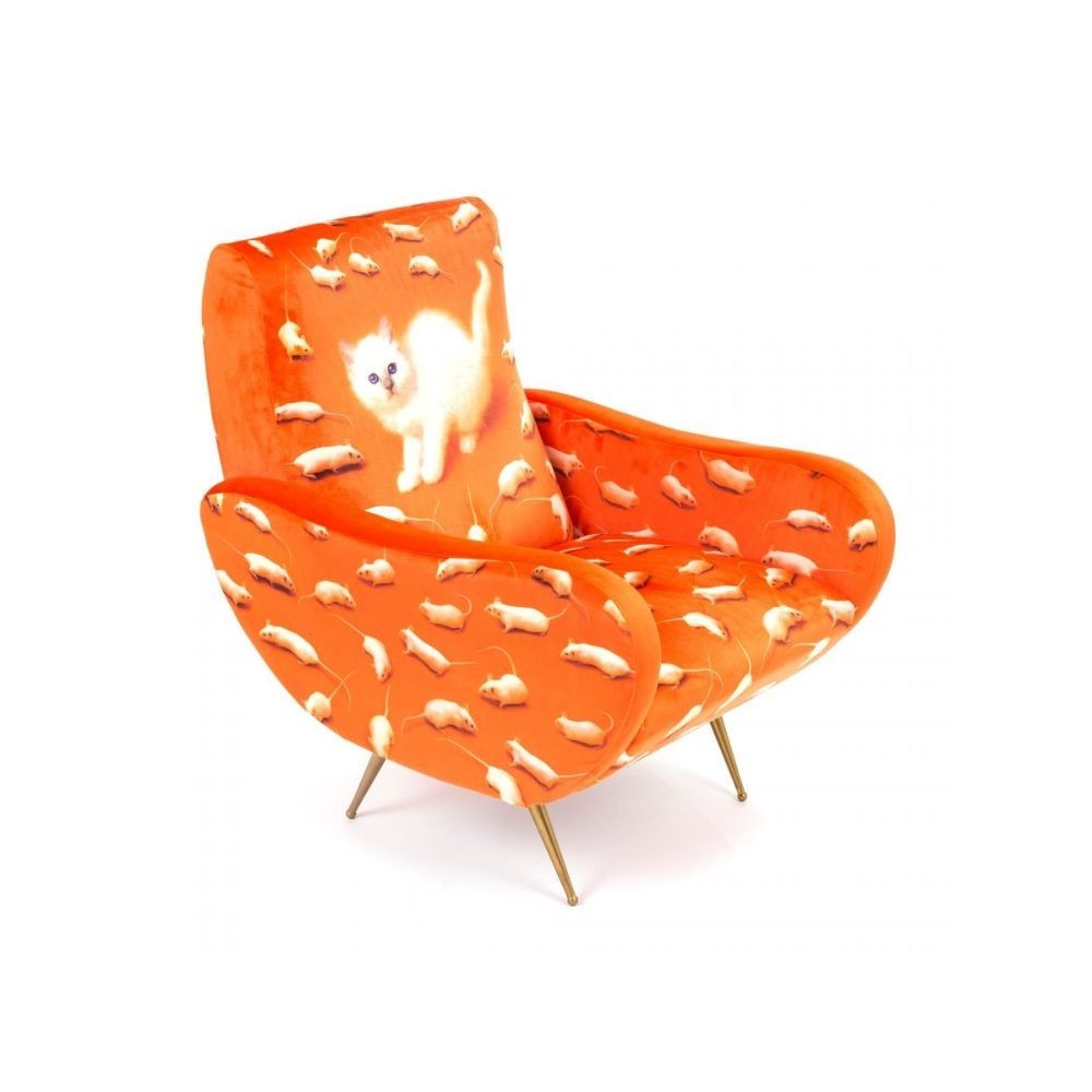 Seletti Gattino Sessel aus Holz und Polyester | Kasa-Laden