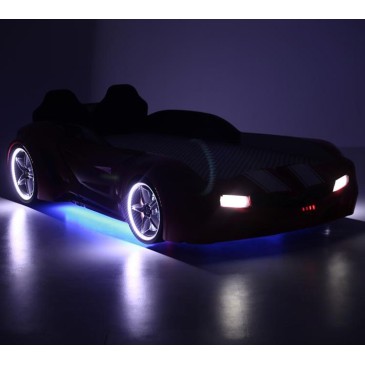 SPX xtreme Autobett von Anka Plastic mit LED-Scheinwerfern und Bluetooth-Musik unter der Karosserie