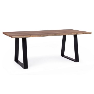 Artur dining table by Bizzotto industrial style | kasa-store