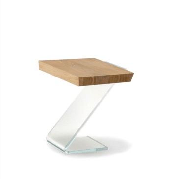Leaf coffee tables in glass and wood by Altacorte | kasa-store