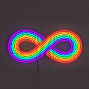 Lámpara de pared Seletti Rainbow Led diseñada por Michele Vecchiotti + Selab