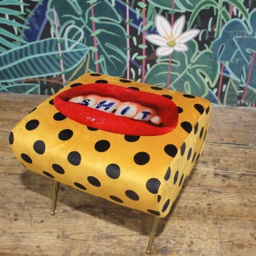 Seletti Pouf Toiletpaper made of wood and polyester available in various patterns