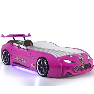 Anka plastic forza-1 auto letto rosa