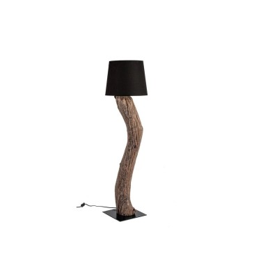 Kleta floor lamp by Bizzotto in recycled wood | kasa-store