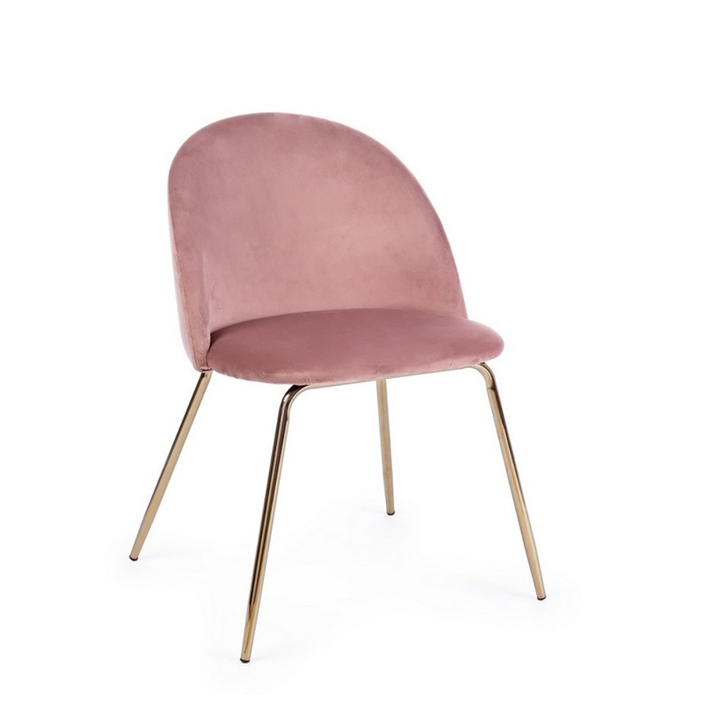 Bizzotto Tanya Gestoffeerde stoel met stalen frame | kasa-store