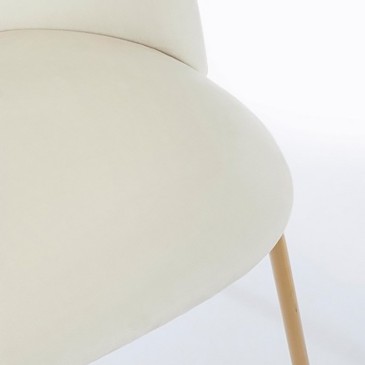 Bizzotto Tanya Καρέκλα με επένδυση με ατσάλινο σκελετό | kasa-store