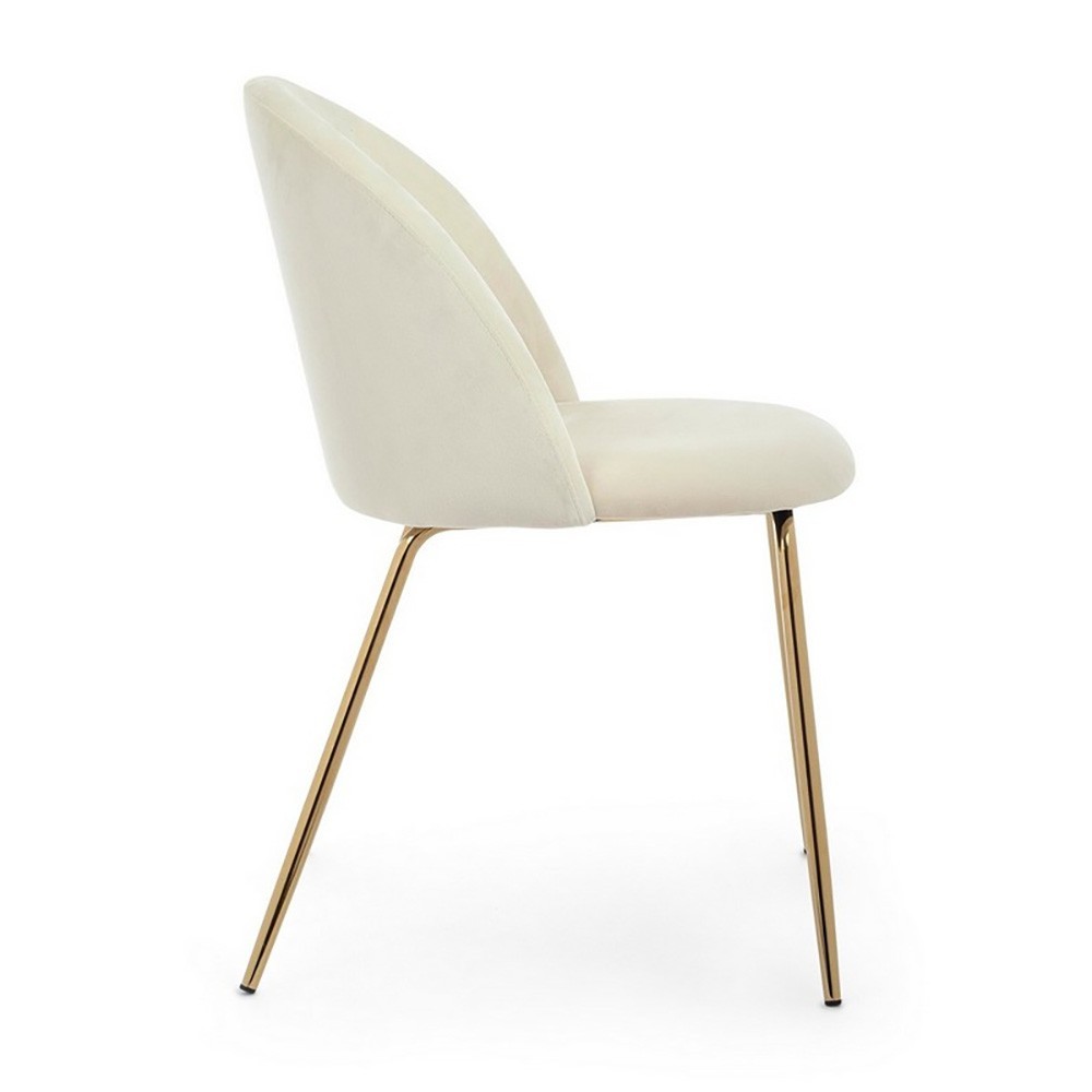 Bizzotto Tanya Upholstered chair with steel frame | kasa-store