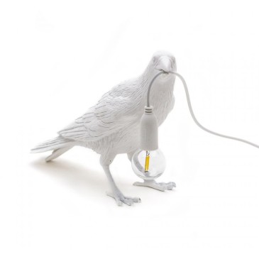 Seletti Bird Lamp Waiting resin bordslampa | Kasa-Store