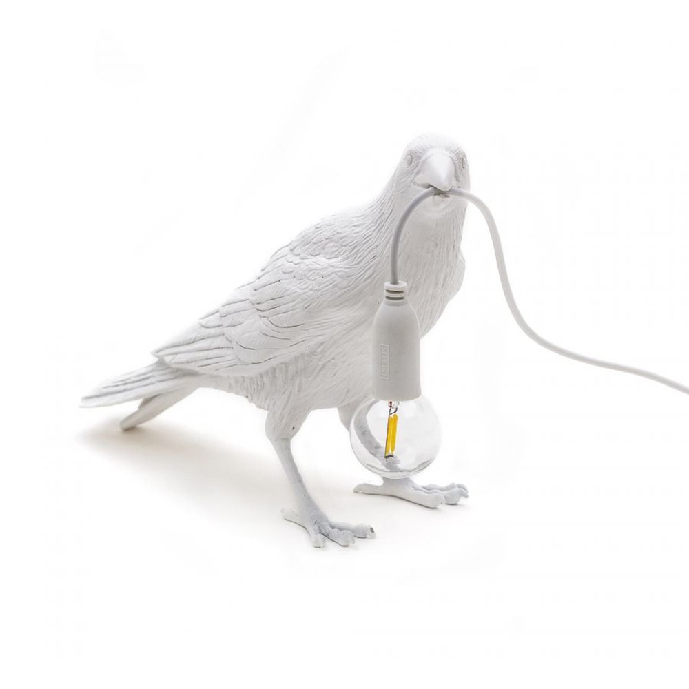 Seletti Bird Lamp Waiting resin bordslampa | Kasa-Store
