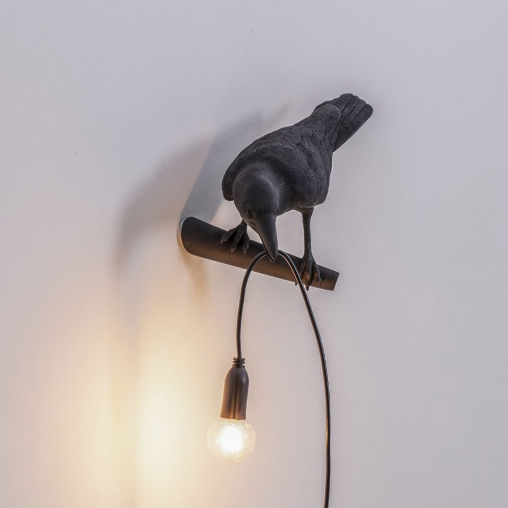 Seletti Bird Looking Left lámpara en forma de cuervo | Tienda Kasa
