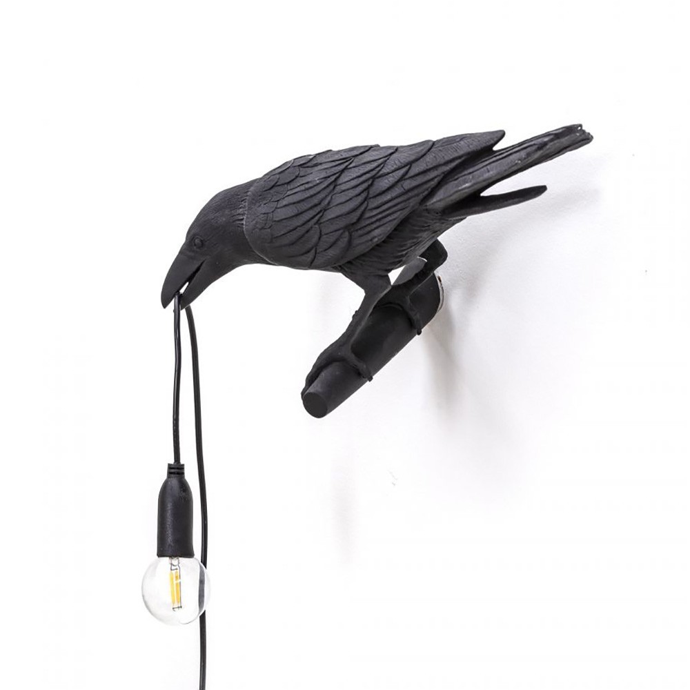 Seletti Bird Looking Left kråkformad lampa | Kasa-Store