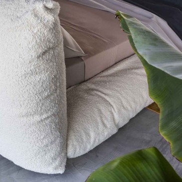 Διπλό κρεβάτι Mogg Alba με σώμα με επένδυση | kasa-store