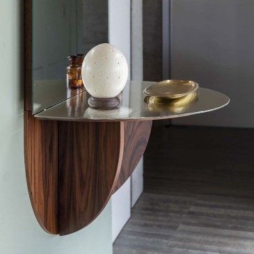 Espejo de diseño Mogg Brame con estante más vacío de bolsillo | kasa-store