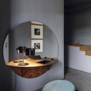 Mogg Brame design spejl med lommetømmer hylde | kasa-store