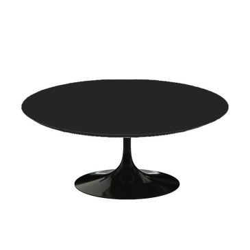 Re-edition of the Tulip oval coffee table by Eero Saarinen with marble or laminate top