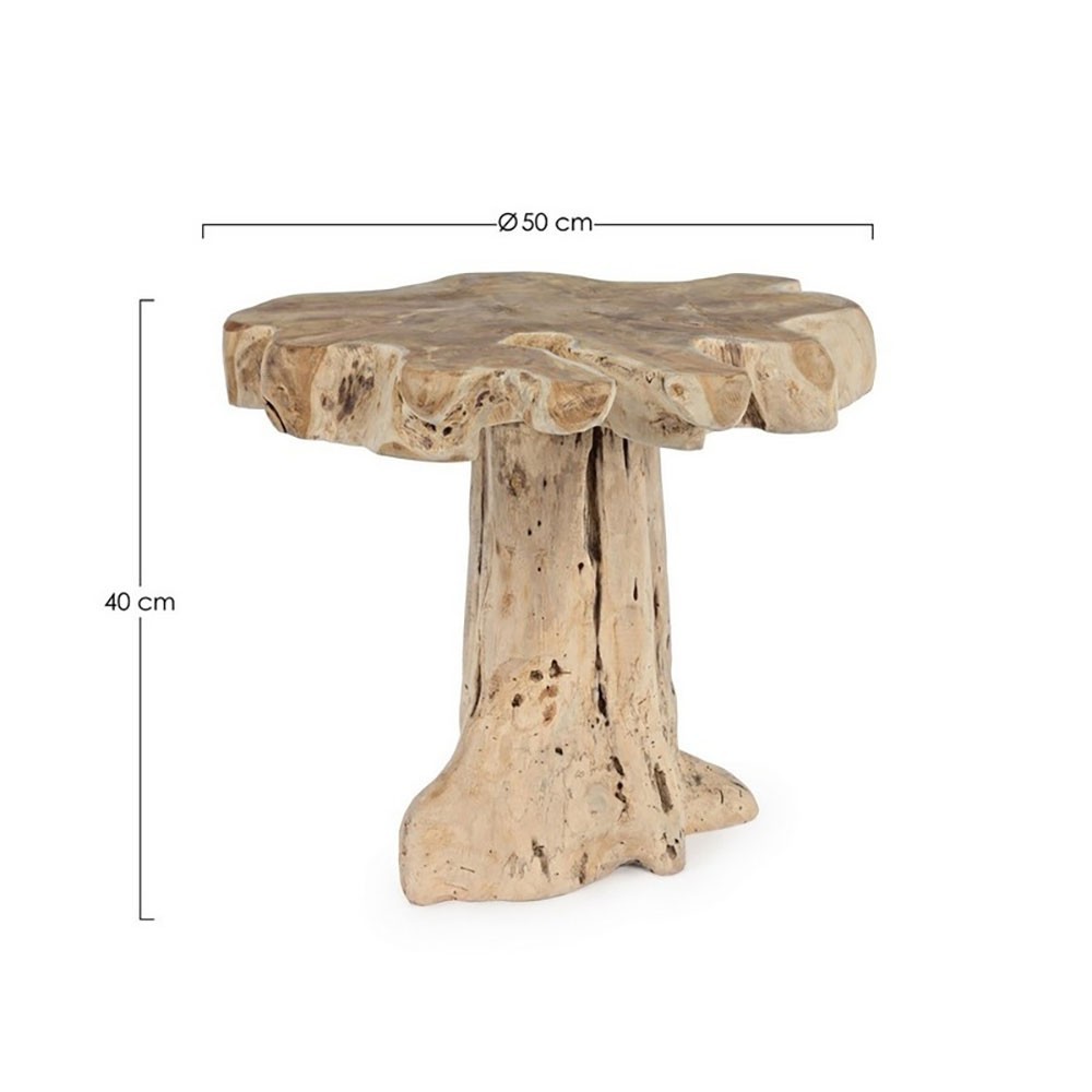 Tavolino rotondo a fungo di design da salotto Bali