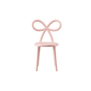 Qeeboo Ribbon Chair Silla para bebé fabricada en polipropileno disponible en tres acabados