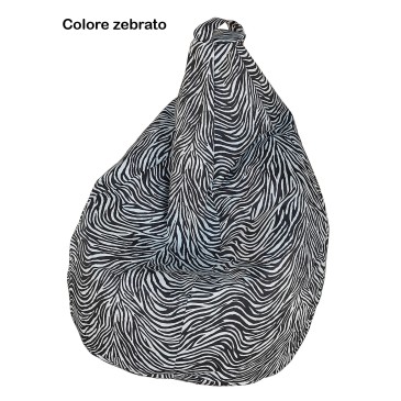 Pouf bag with removable polyester cover, 8 different colors available.