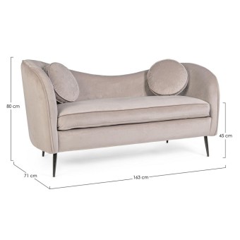 Candis sofa by Bizzotto with two seats