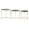 Set of 3 Desur metal coffee tables by Bizzotto