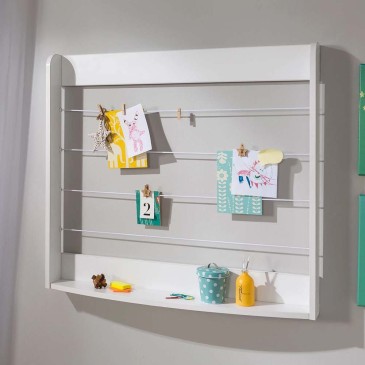 Babycotton changing table convertible into photo frame with shelf
