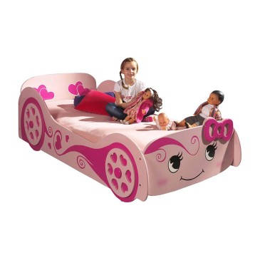 Κρεβάτι σε σχήμα αυτοκινήτου για επίδοξες πριγκίπισσες | kasa-store