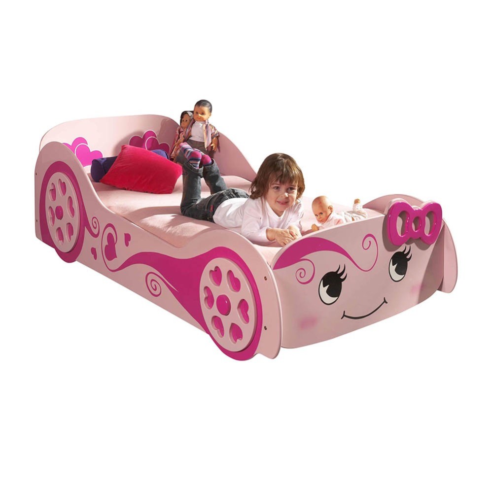 Autovormig bed voor ambitieuze prinsessenmeisjes | kasa-store