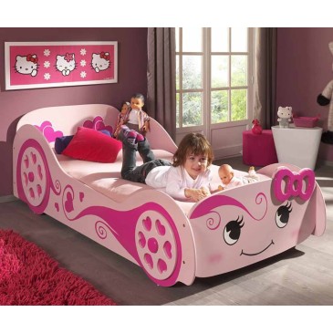 Bilformet seng for aspirerende prinsessejenter | kasa-store