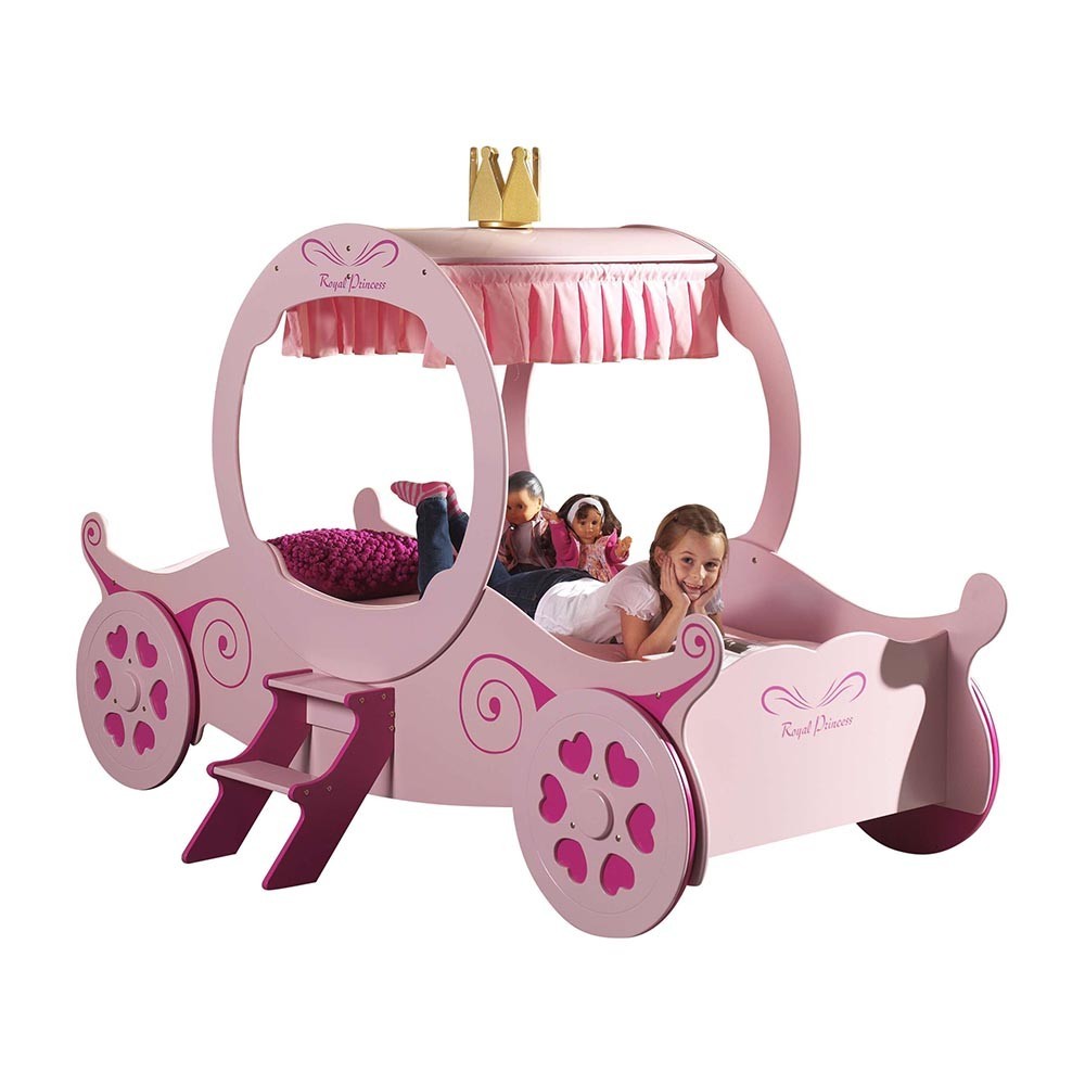 Carriage-shaped bed suitable for girls | kasa-store