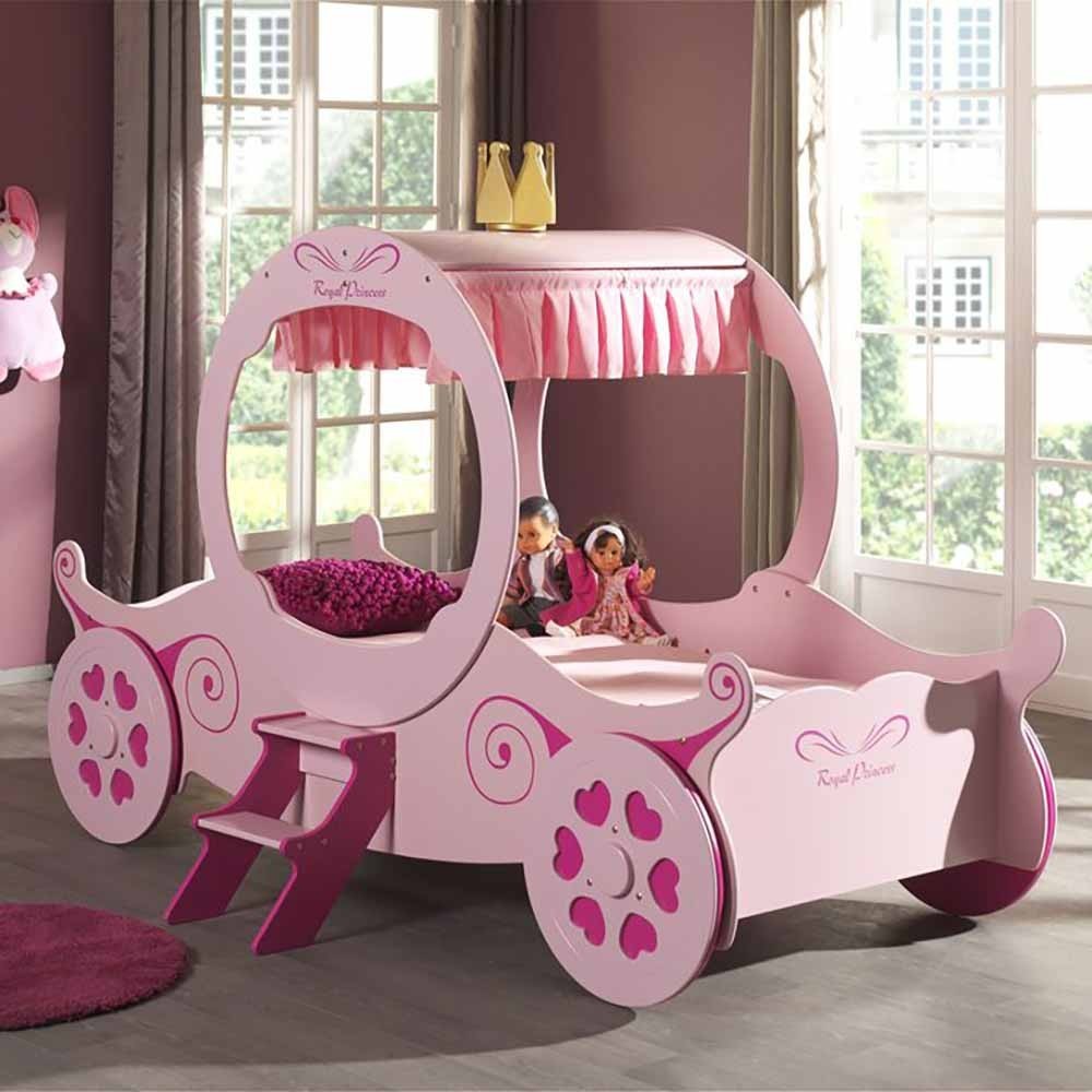 Carriage-shaped bed suitable for girls | kasa-store