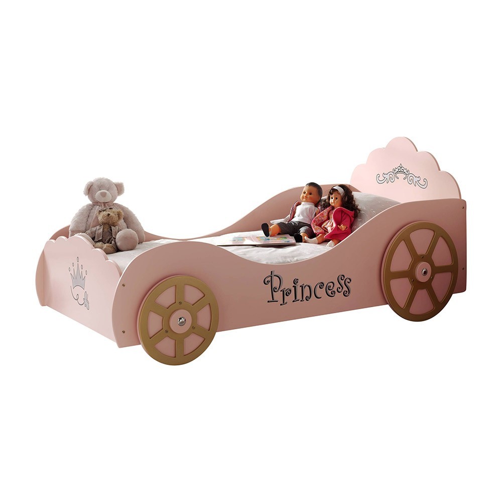 Pinky auton muotoinen sänky prinsessoille | kasa-store