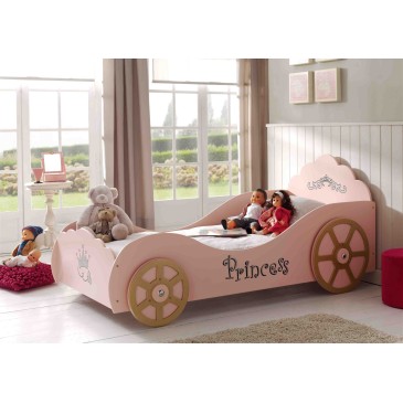 Autobett in Form eines Prinzessin-Pinky-Autos