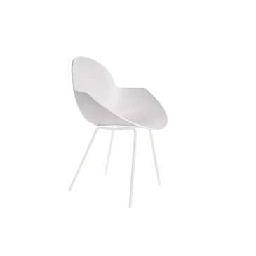 Altacorte Cloe Stuhl mit Holz- oder Eisenbeinstruktur, erhältlich in verschiedenen Ausführungen