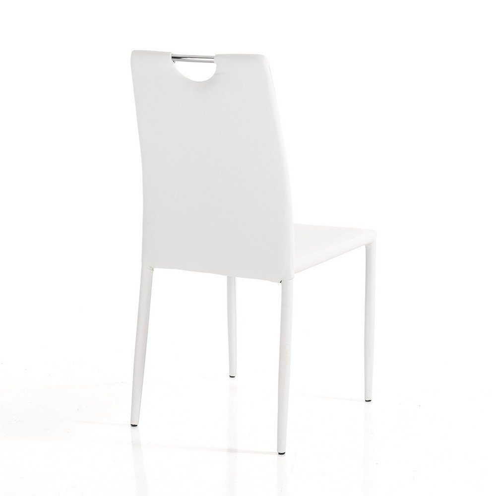 Cadeira empilhável de couro sintético Tomasucci Sara | kasa-store