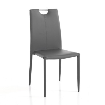 Tomasucci Sara stabelbar stol i syntetisk skinn | kasa-store