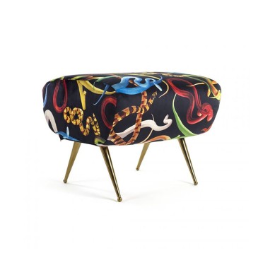 Seletti Pouf for interiors in wood and polyester | Kasa-Store