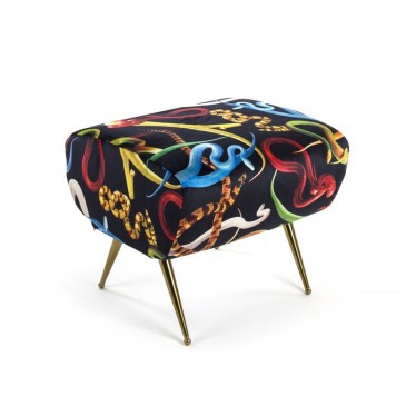 Seletti Pouf for interiors in wood and polyester | Kasa-Store
