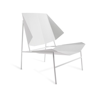 Terra-Sessel von Atipico aus weißem Metall