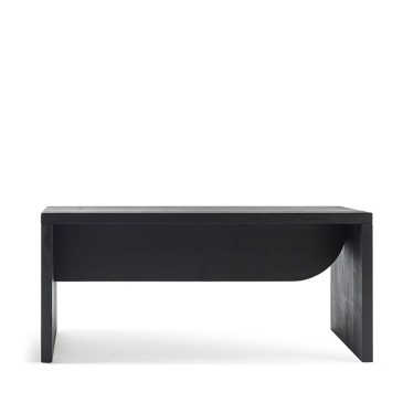Iperbole bench by Atipico with wooden structure available in various finishes