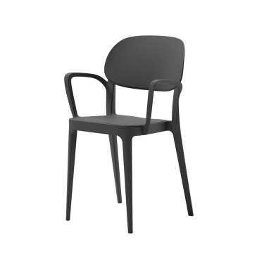 Cadeira empilhável Alma Design Amy com ou sem braços | kasa-store