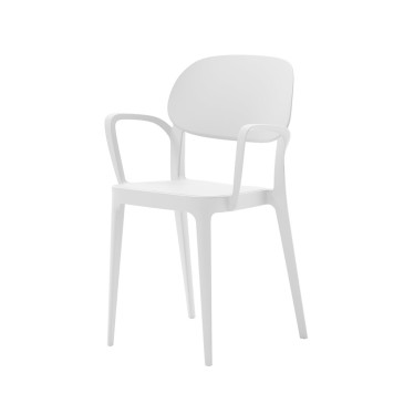 Alma Design Amy chaise empilable avec ou sans accoudoirs | kasa-store